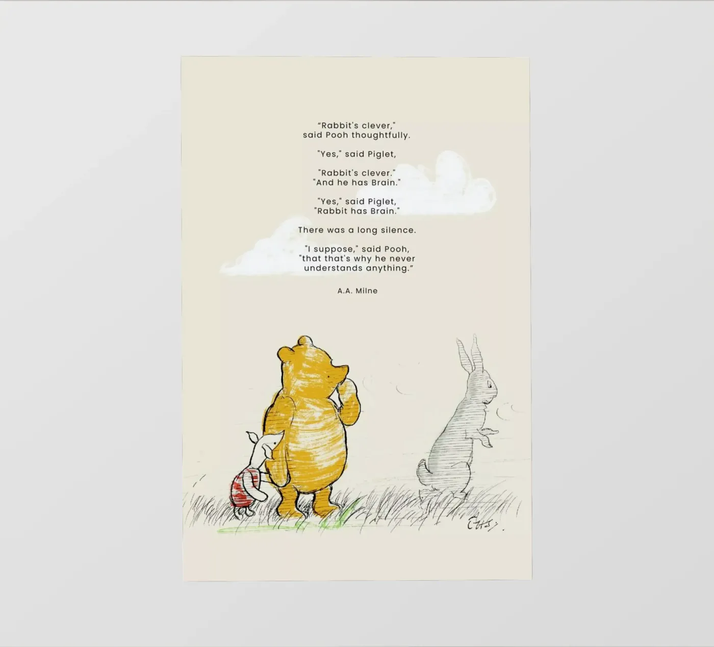 Rabbit pellicola backlit da Vintage by JUNIQE