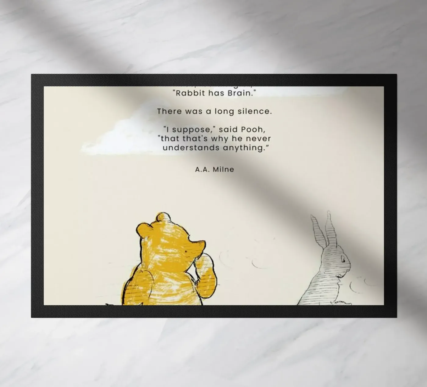 Rabbit Fußmatte von Vintage by JUNIQE