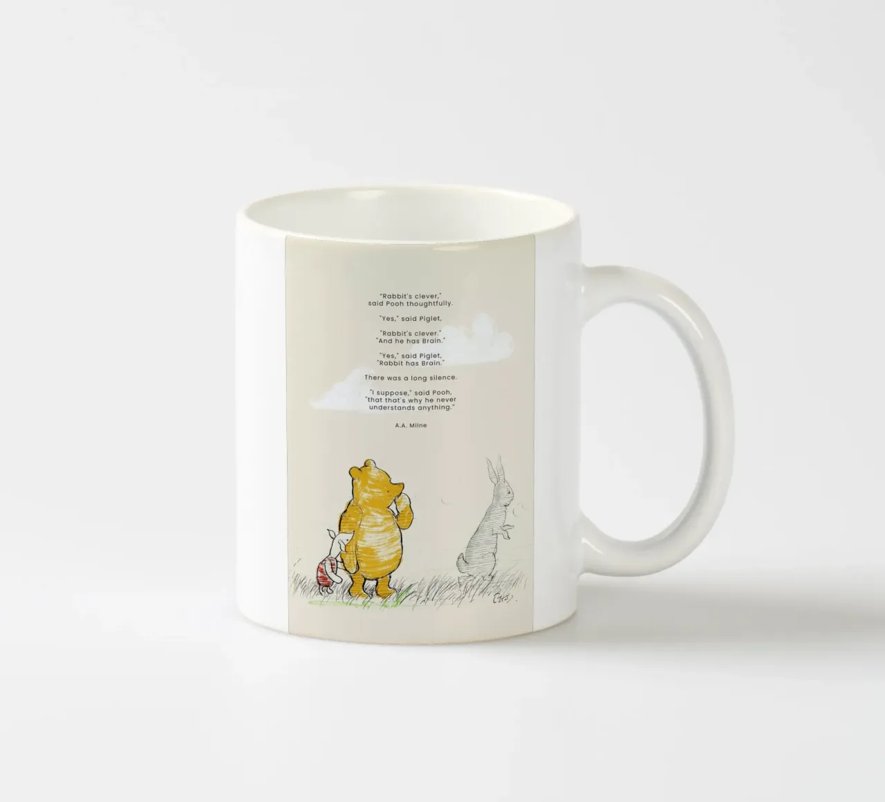 Rabbit tazza in ceramica da Vintage by JUNIQE