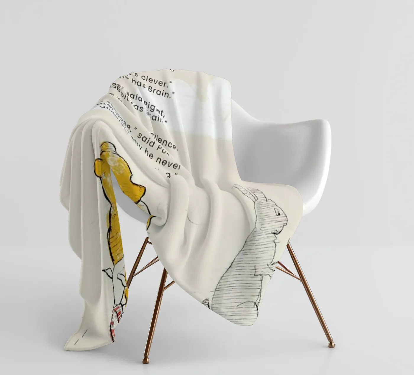 Rabbit coperta in pile da Vintage by JUNIQE