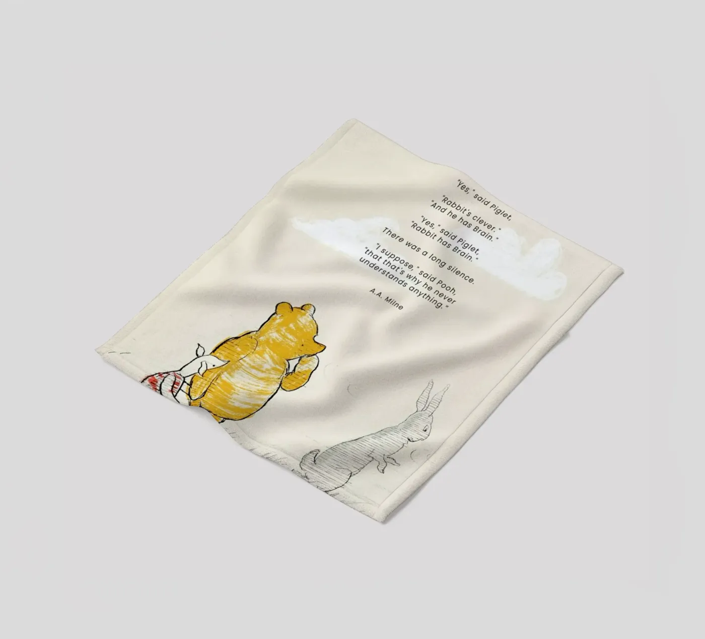 Rabbit coperta in pile da Vintage by JUNIQE