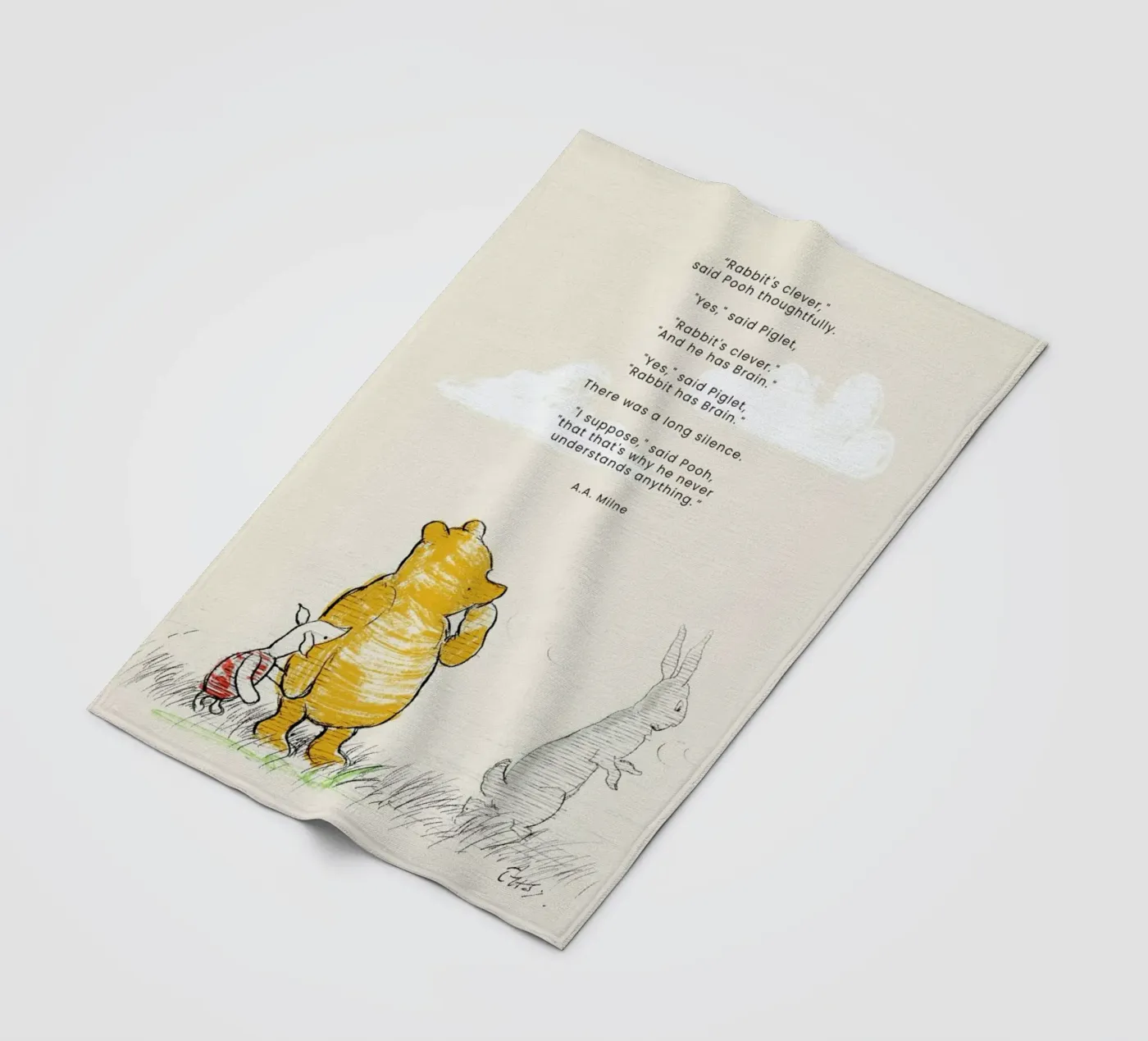 Rabbit coperta in pile da Vintage by JUNIQE