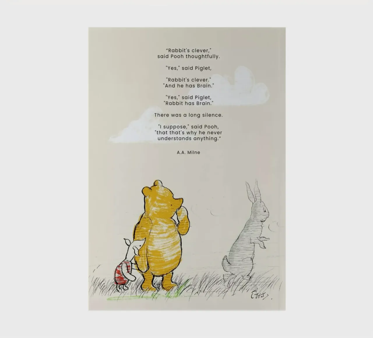 Rabbit notebook by Vintage by JUNIQE