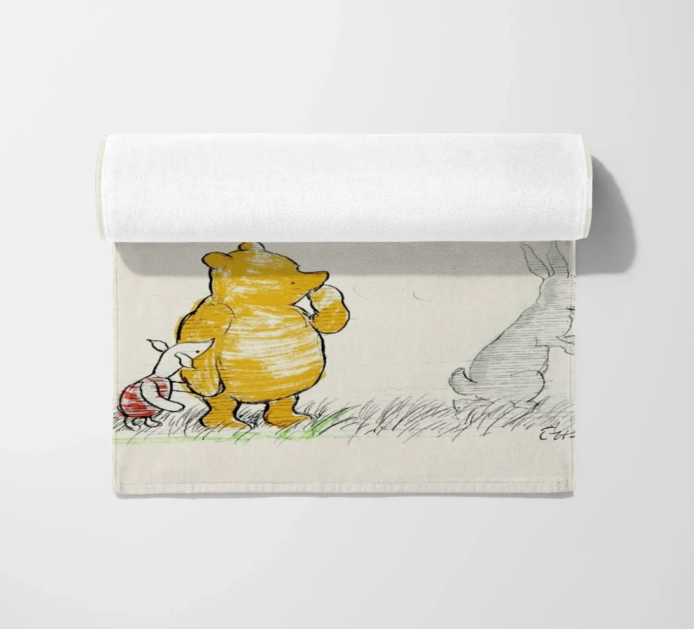 Rabbit serviette de plage de Vintage by JUNIQE
