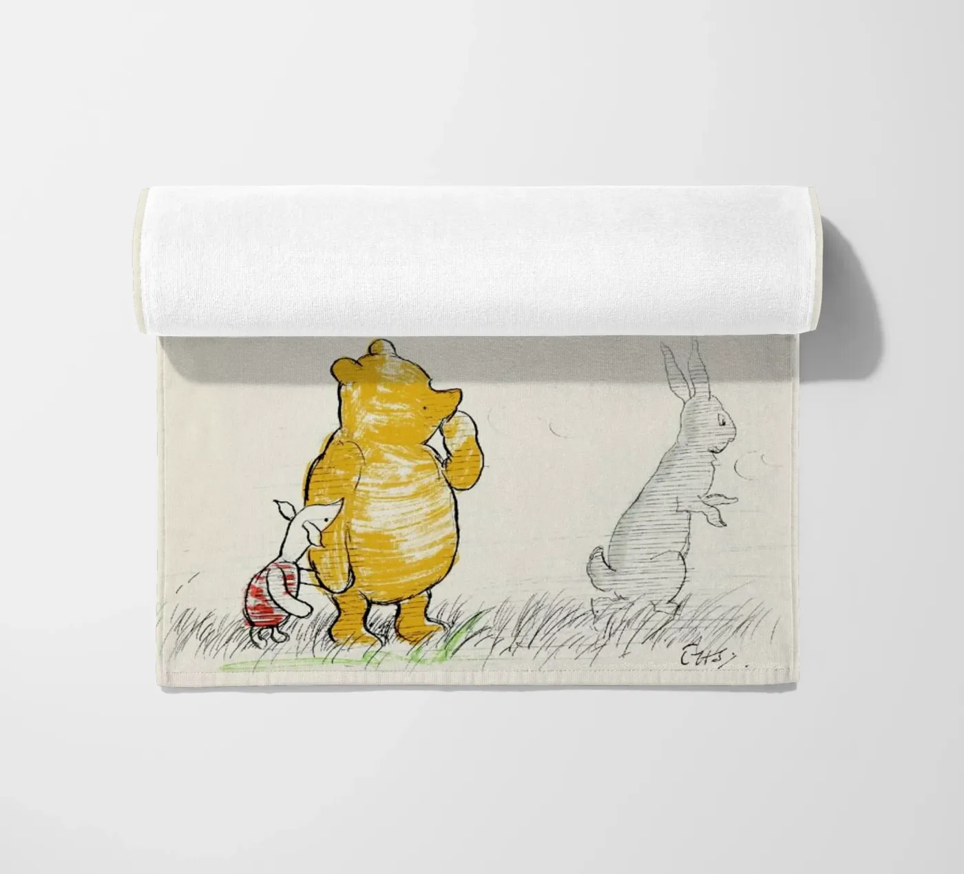 Rabbit serviette de plage de Vintage by JUNIQE