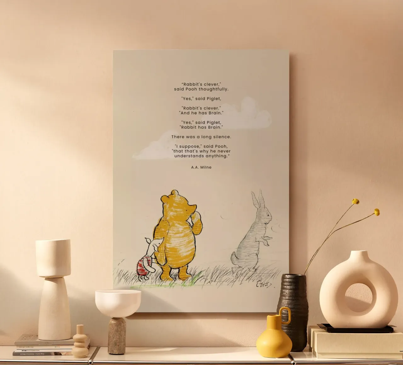 Rabbit alluminio dibond da Vintage by JUNIQE