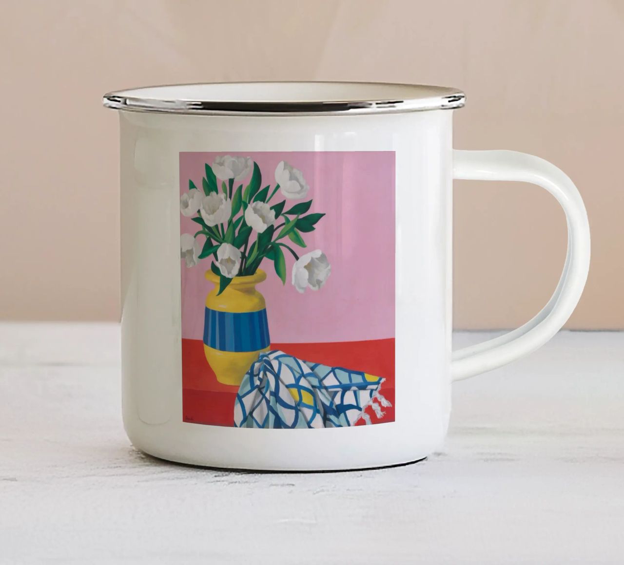 Tulipano Serenity Bloom tazza in smalto da Dawn Light