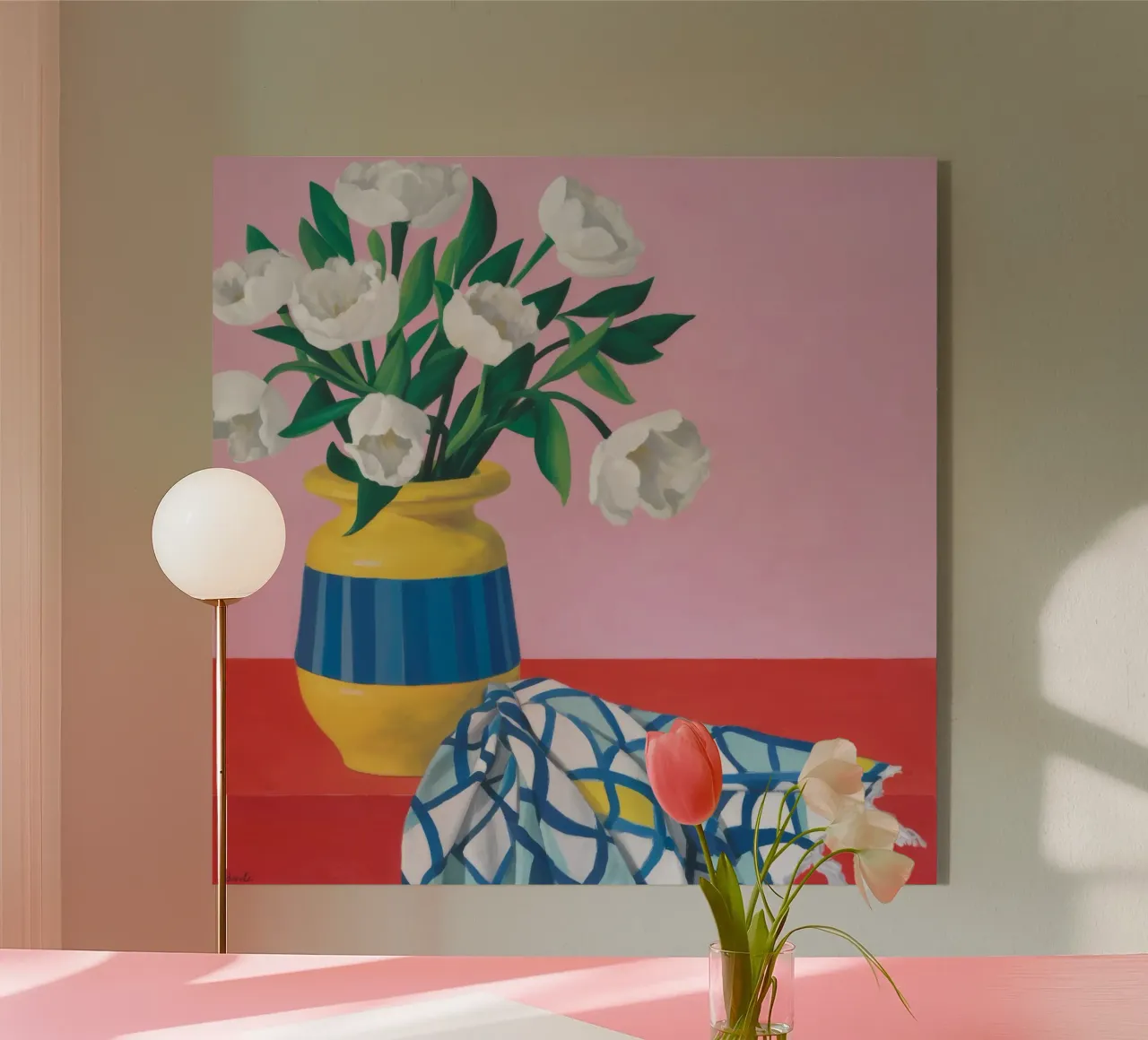 Tulipano Serenity Bloom plexiglass da Dawn Light