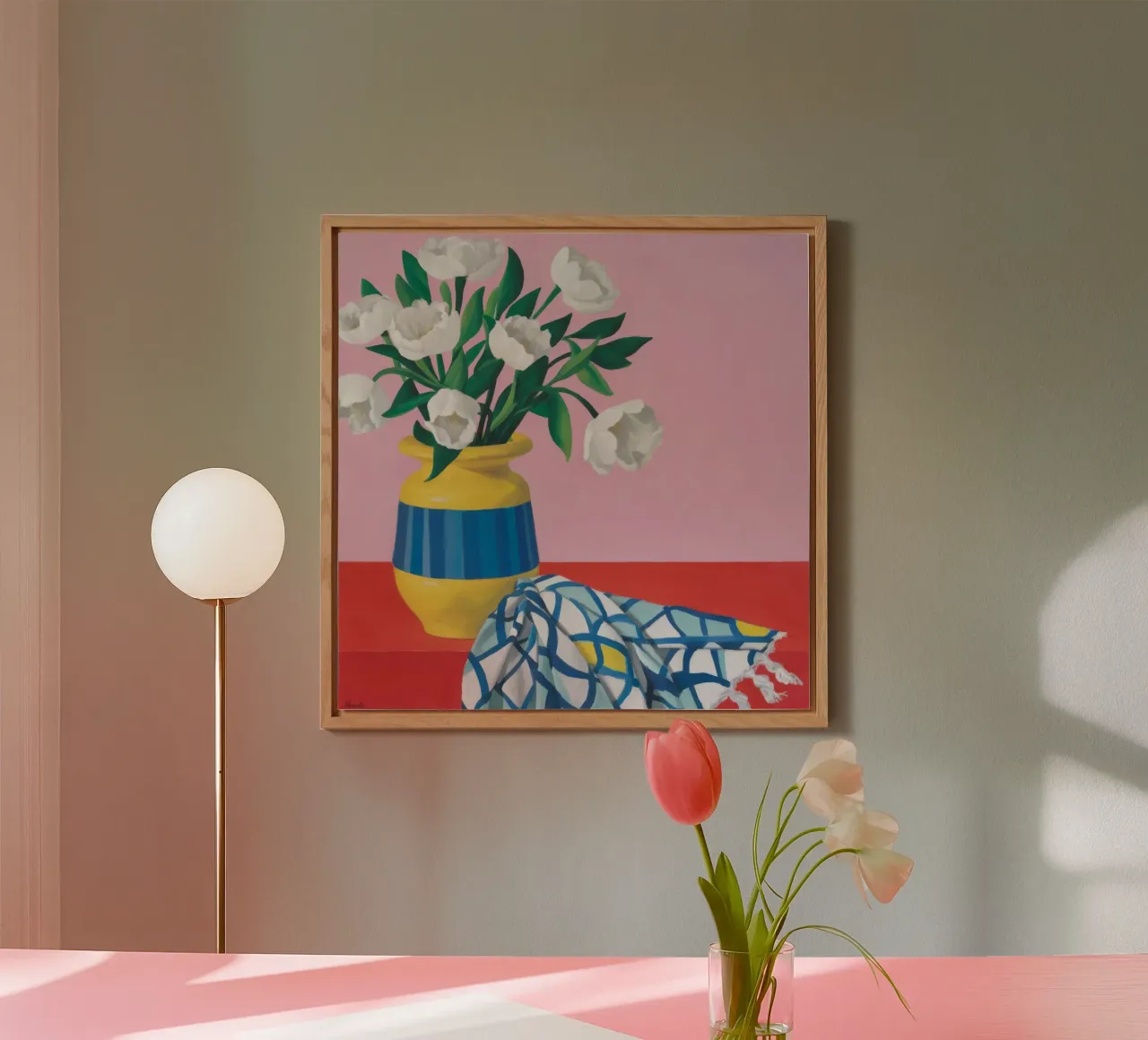 Tulipano Serenity Bloom alluminio dibond da Dawn Light