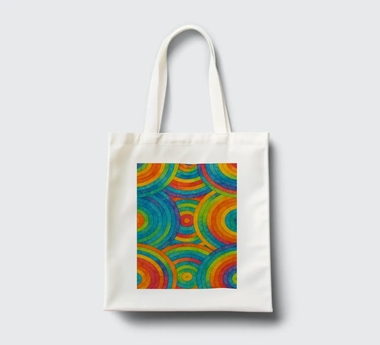 abstract geometric circle line tote bag by arkhanz
