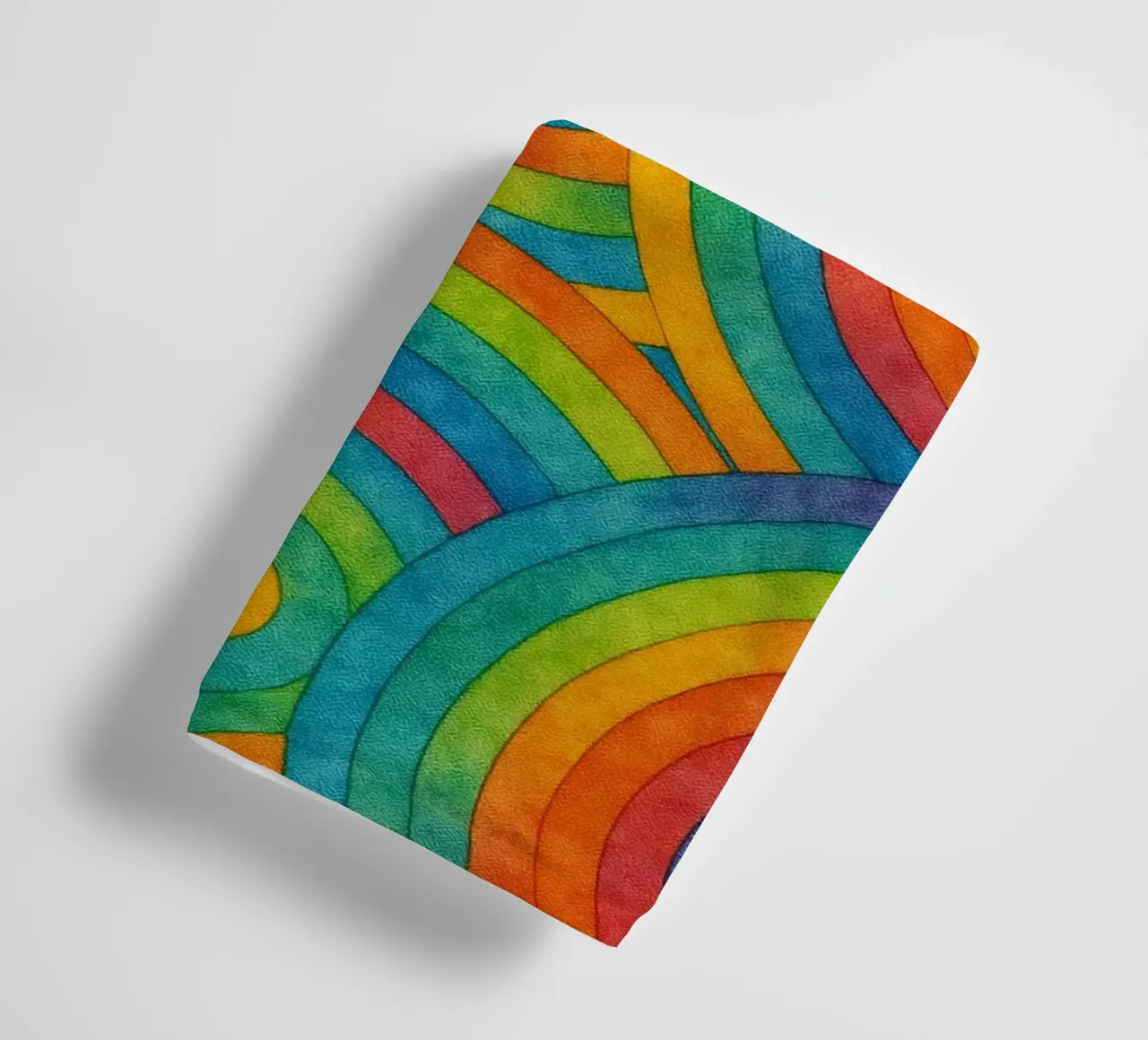 abstract geometric circle line towel by arkhanz