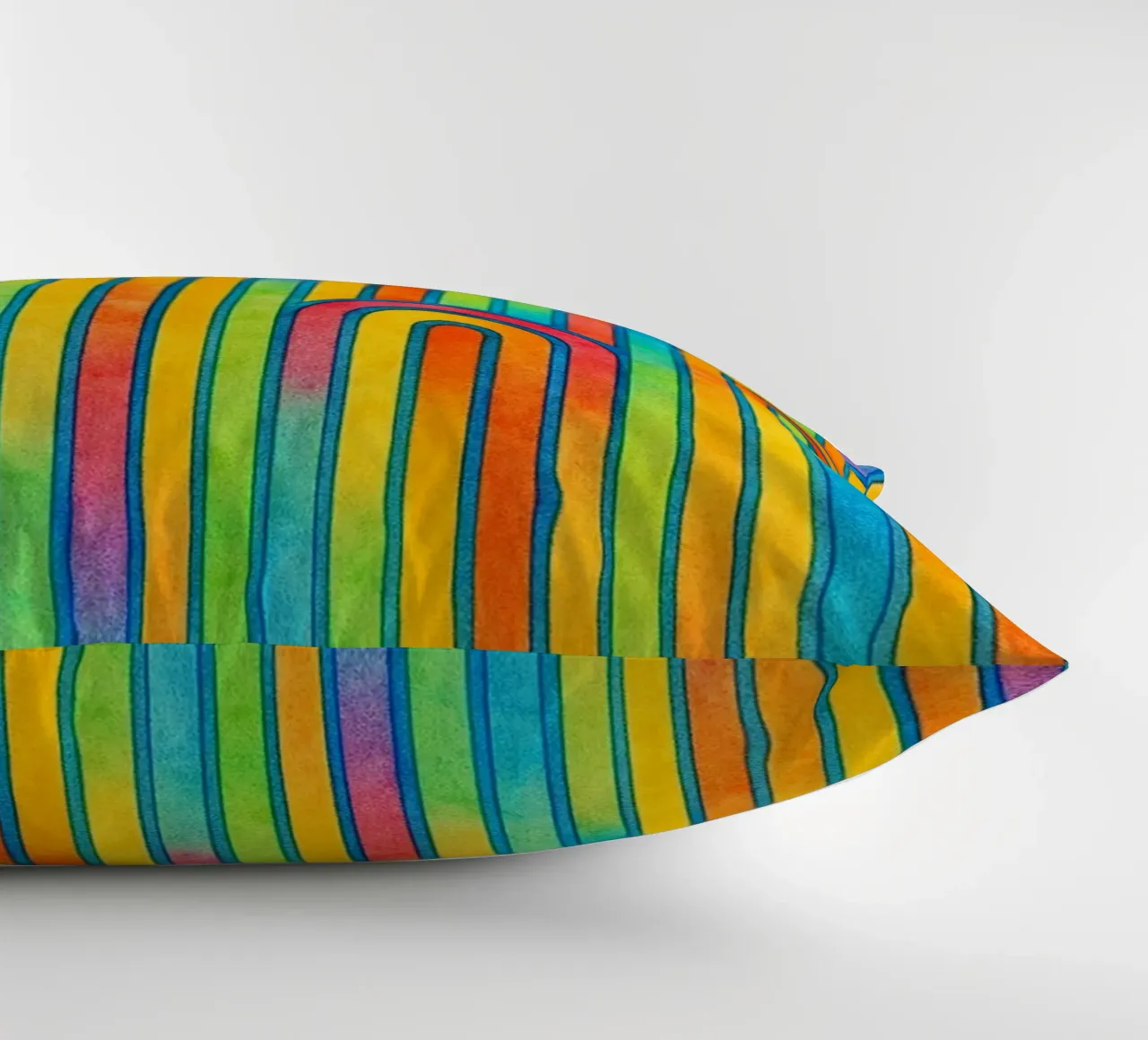 linea geometrica astratta colorfull cuscino da arkhanz