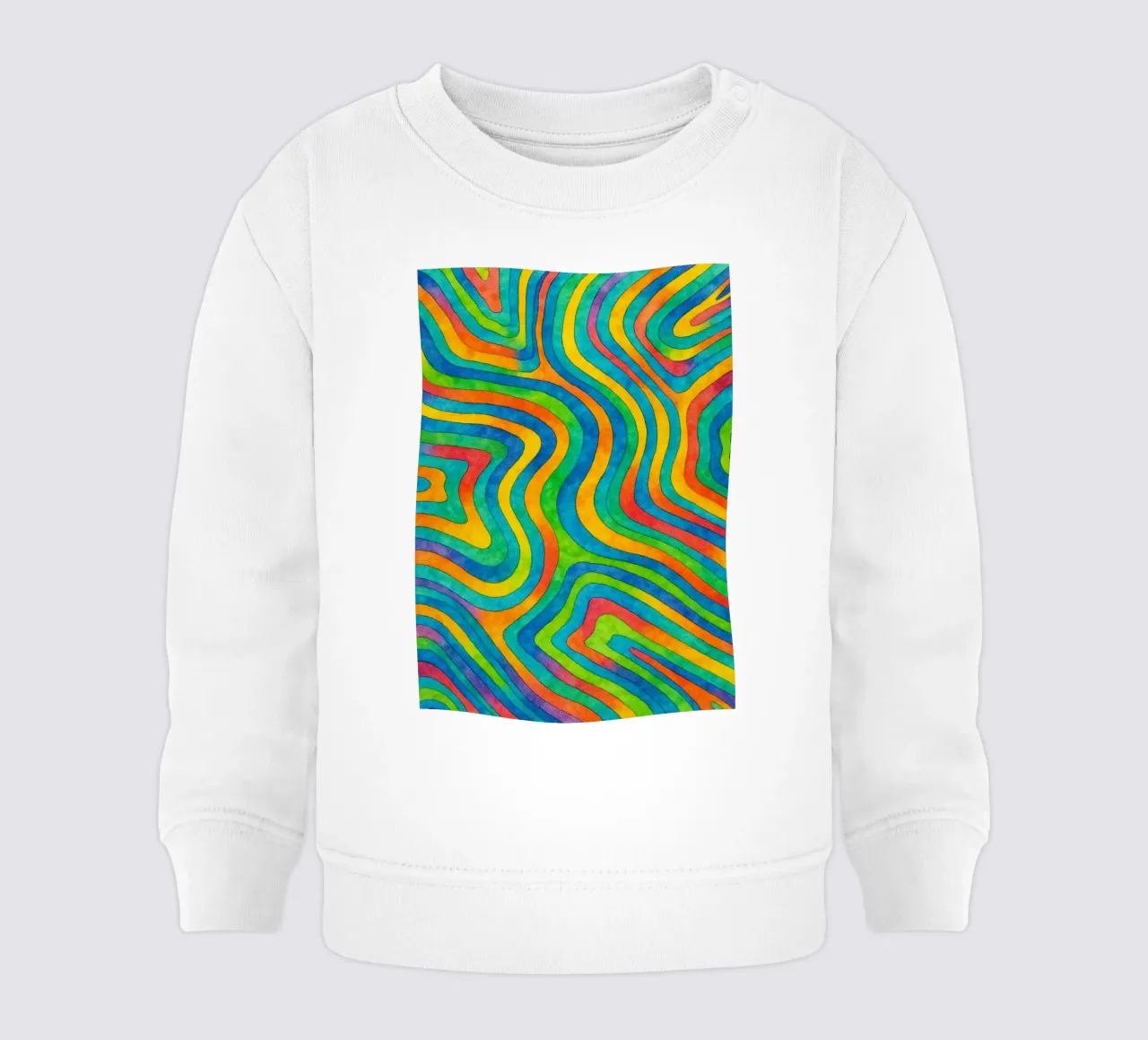 abstract geometric contour line baby sweatshirt by arkhanz