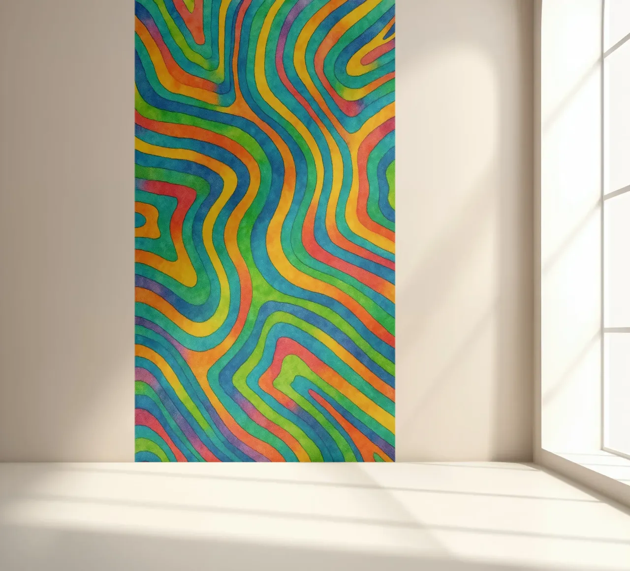 abstract geometric contour line photo wallpaper by arkhanz