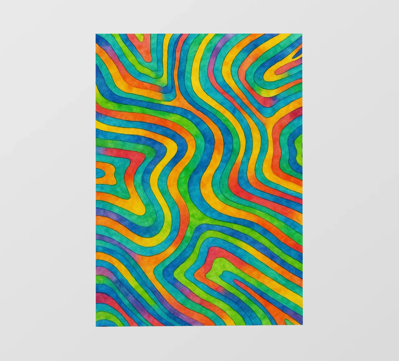 abstract geometric contour line photo wallpaper by arkhanz