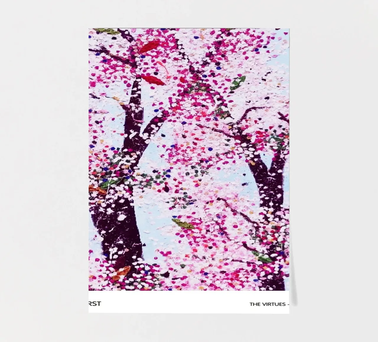 Damien Hirst Albero di ciliegio in fiore foglio adesivo da Romeyoprints