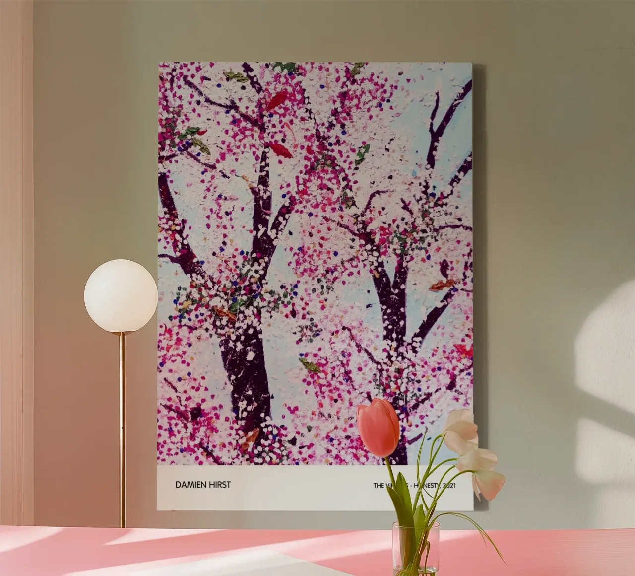 Damien Hirst Albero di ciliegio in fiore tela da Romeyoprints