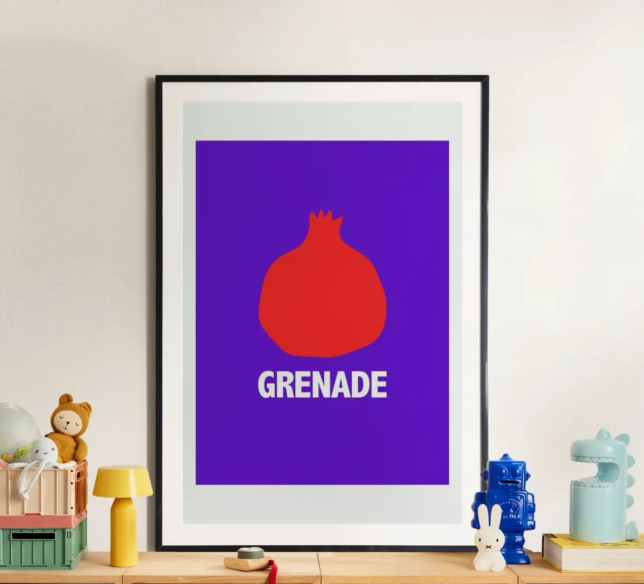 Grenade Blue poster da Mottos by Sinan Saydik