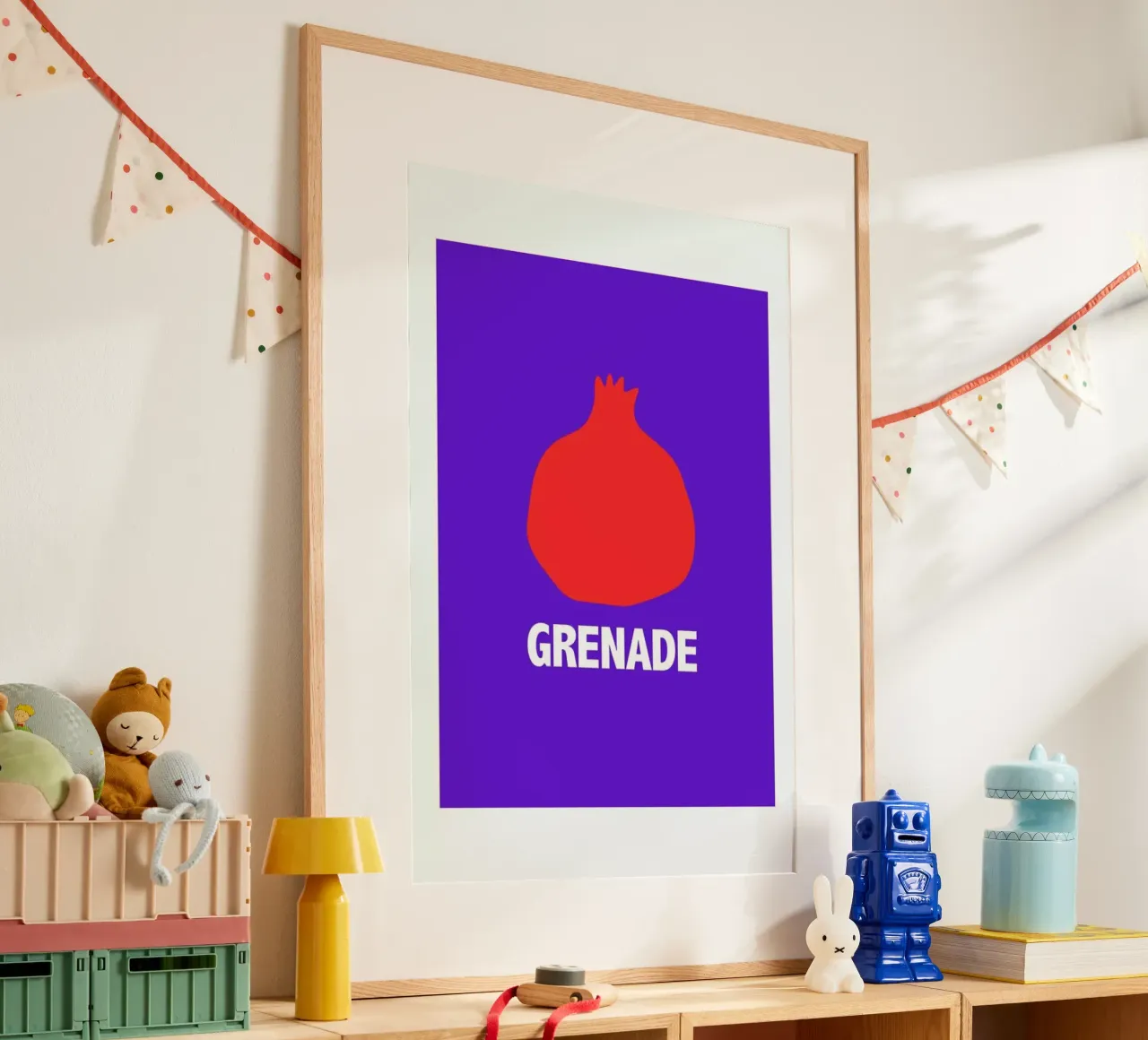 Grenade Blue poster da Mottos by Sinan Saydik