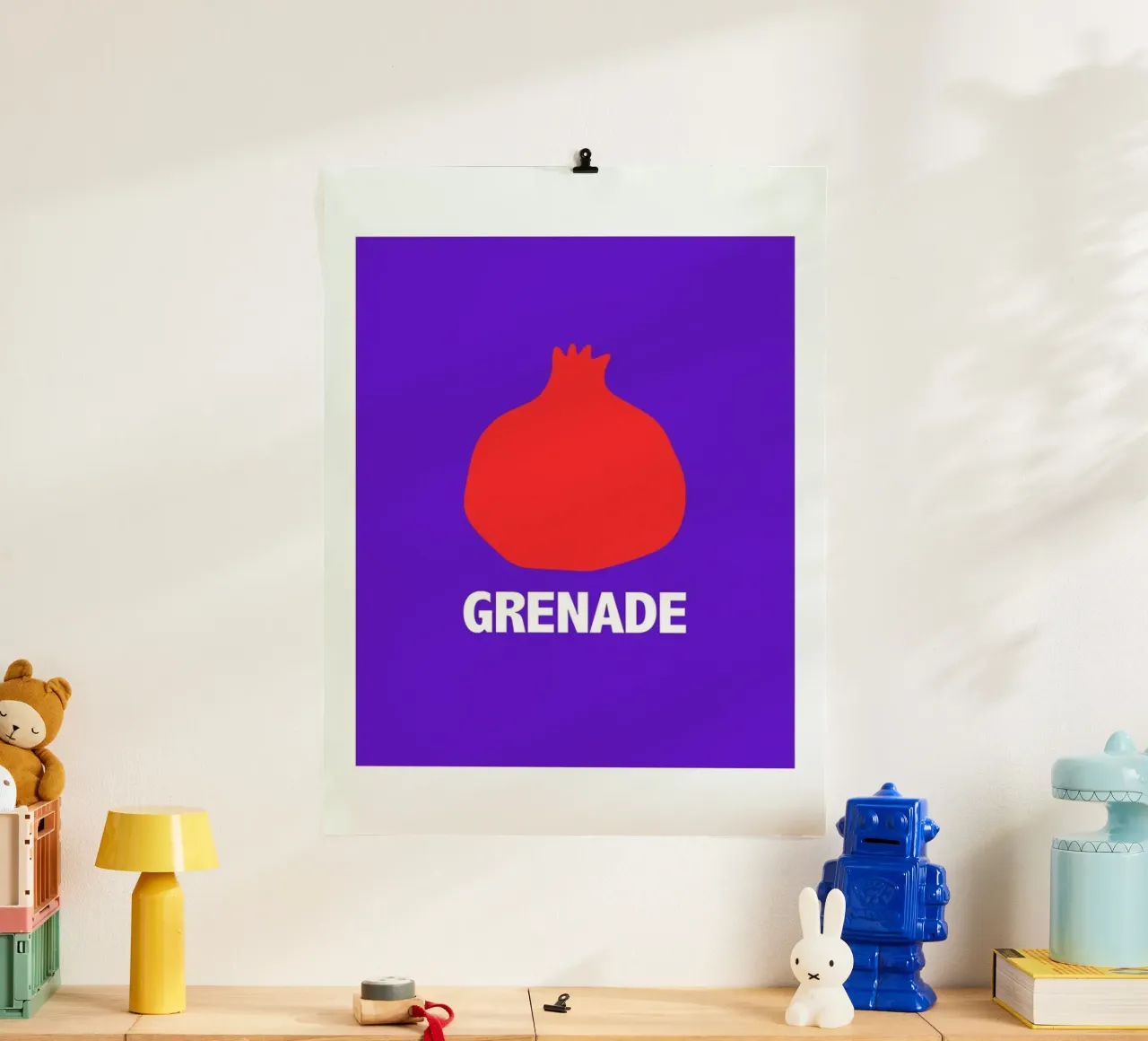 Grenade Blue poster da Mottos by Sinan Saydik