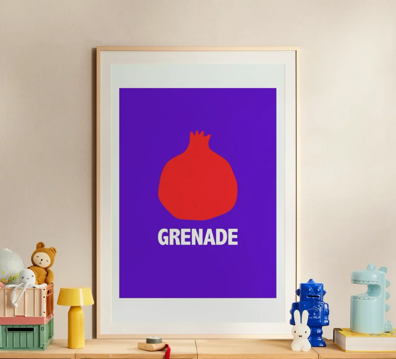 Grenade Blue poster da Mottos by Sinan Saydik