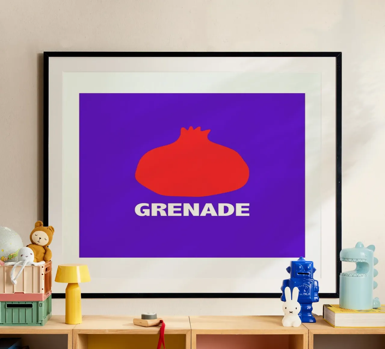 Grenade Blue poster da Mottos by Sinan Saydik
