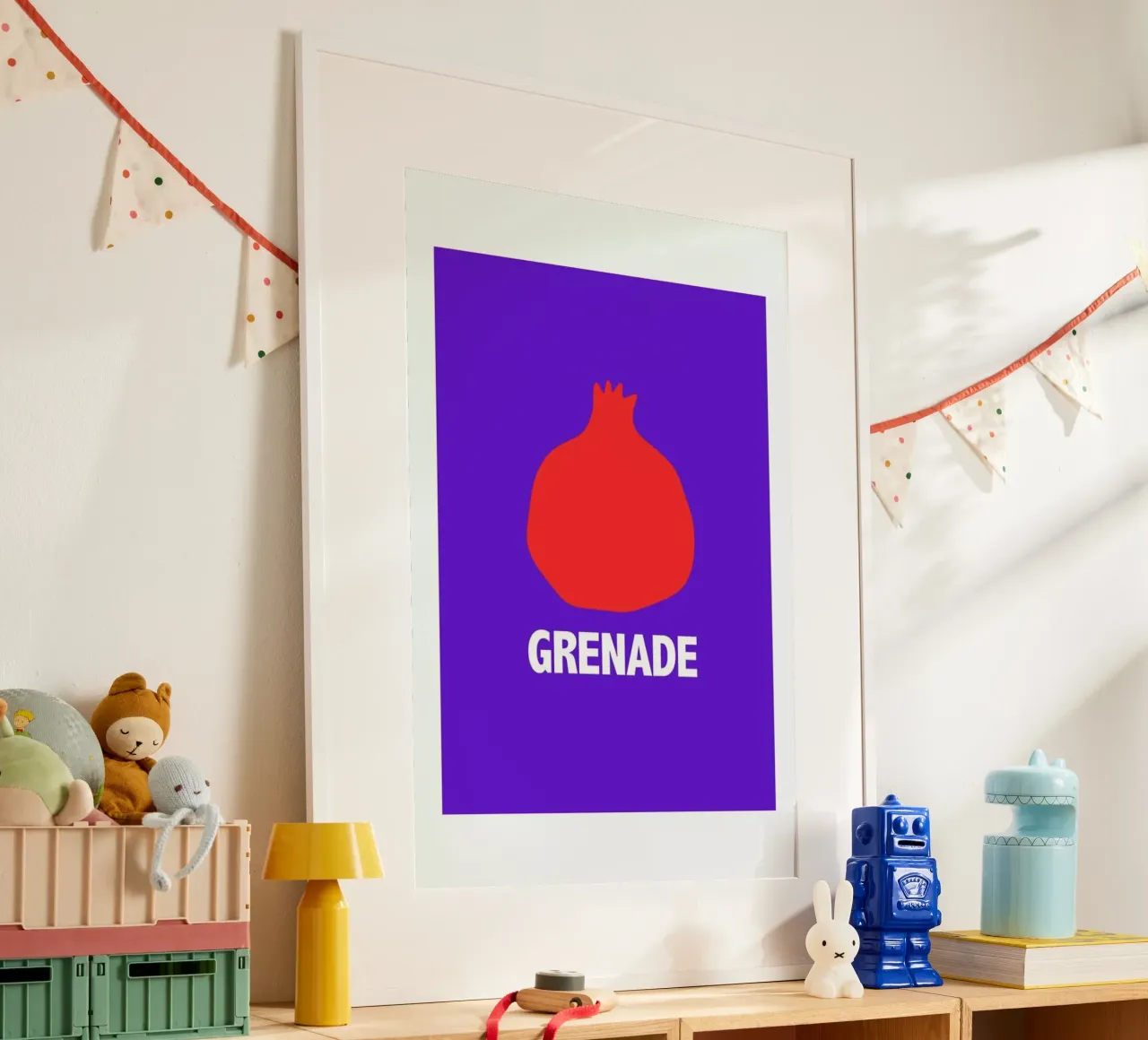 Grenade Blue poster da Mottos by Sinan Saydik