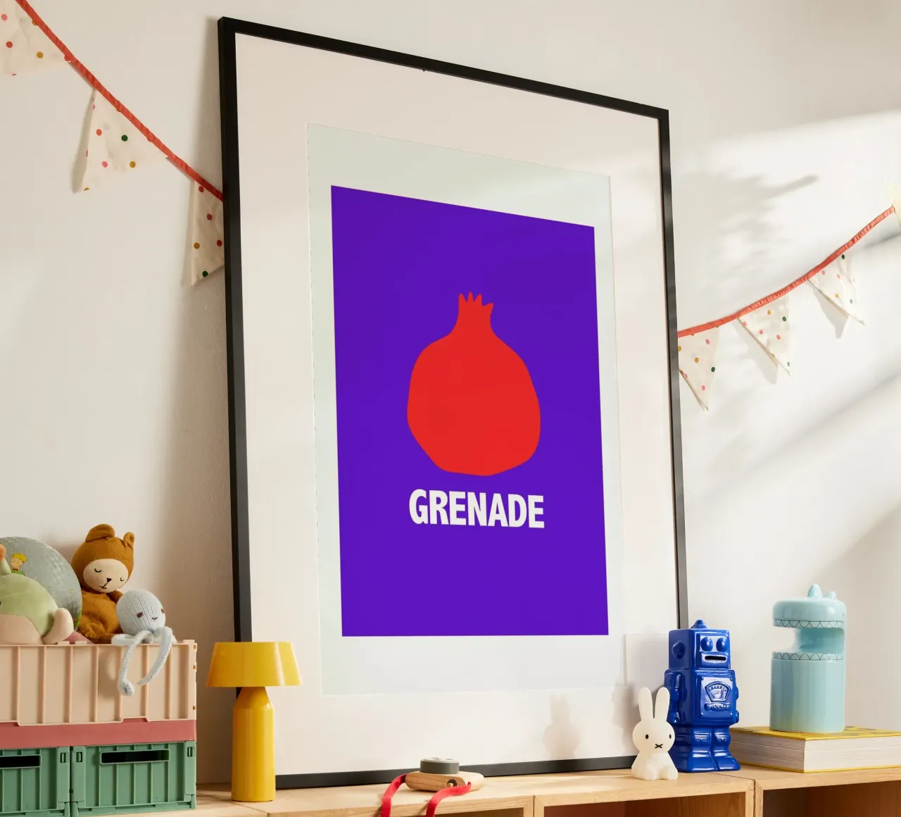 Grenade Blue poster da Mottos by Sinan Saydik