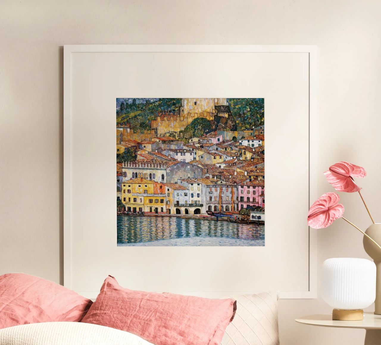 Malcesine am Gardasee, 1913 von Gustav Klimt Poster von betty hamilton