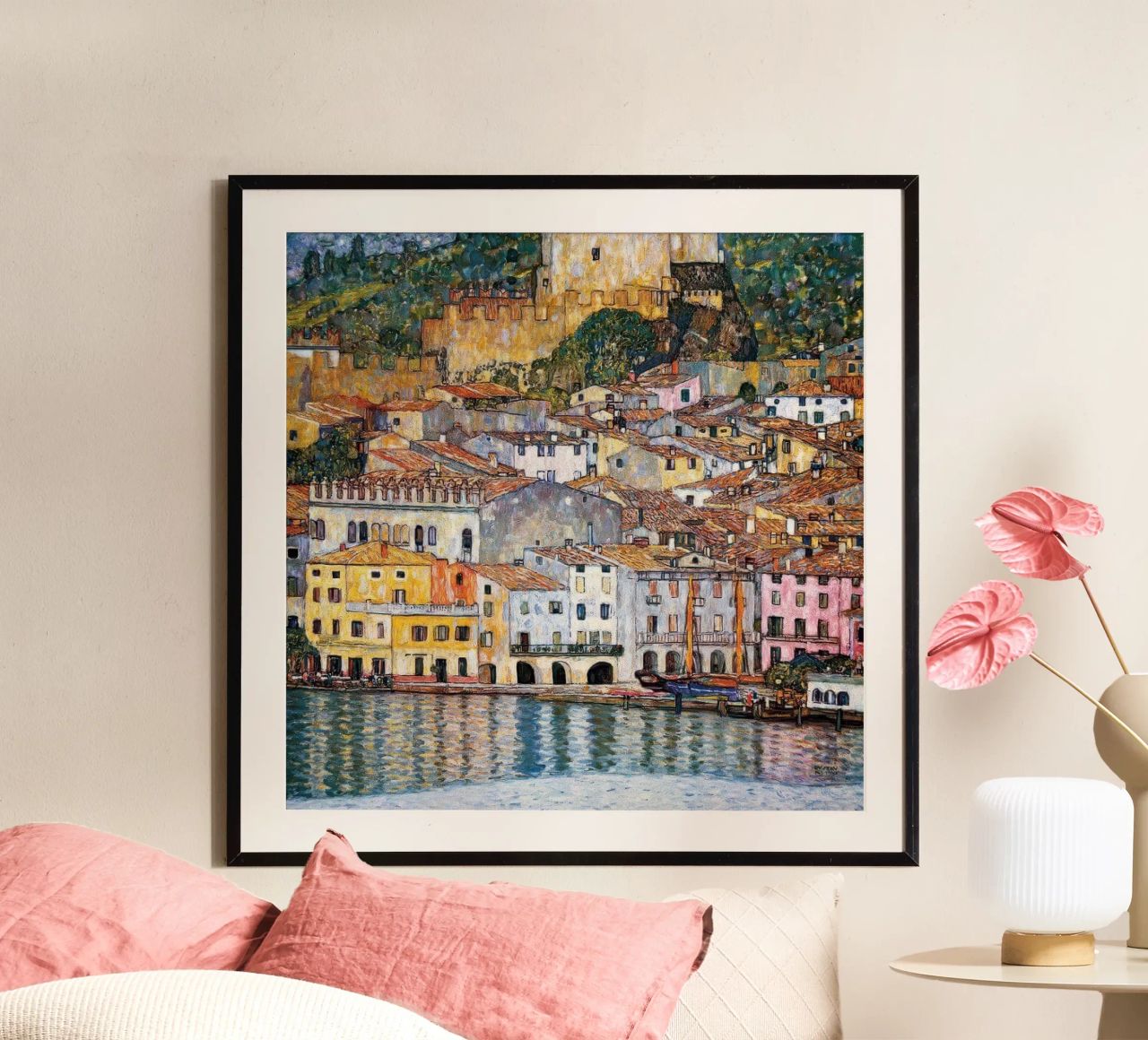 Malcesine am Gardasee, 1913 von Gustav Klimt Poster von betty hamilton
