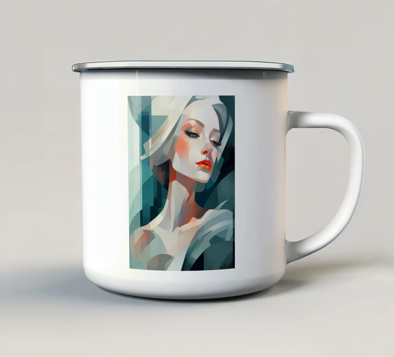 Arte da parete di Imagine tazza in smalto da Imagine