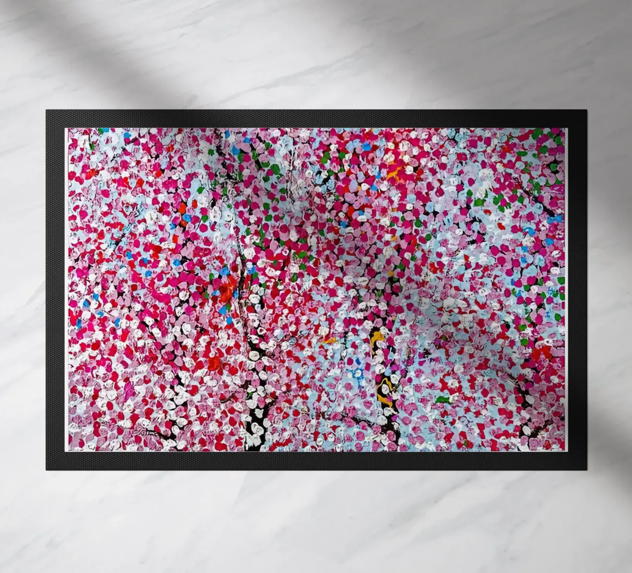 Damien Hirst Blossom Exposition doormat by Romeyoprints