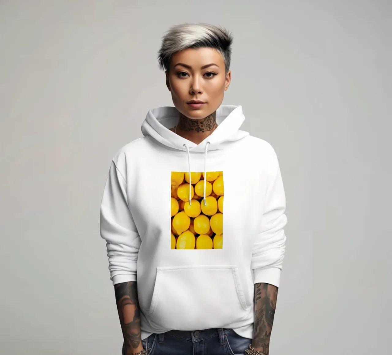 Yellow Lemons hoodie by Sebastian Hilgetag