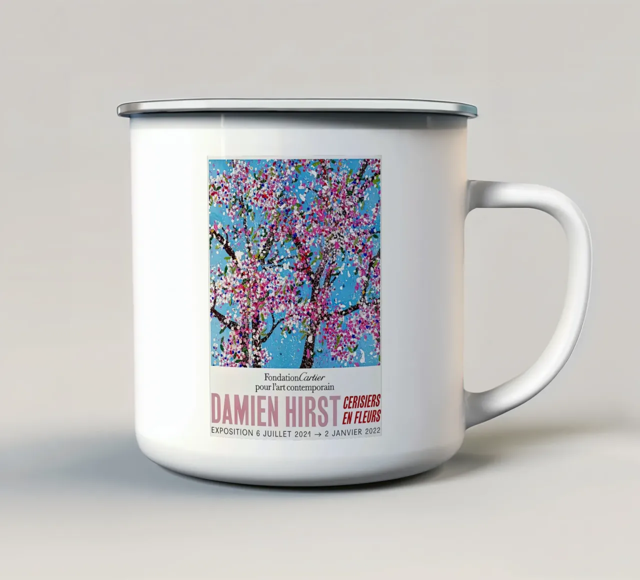 Albero dell'esposizione di Damien Hirst tazza in smalto da Romeyoprints