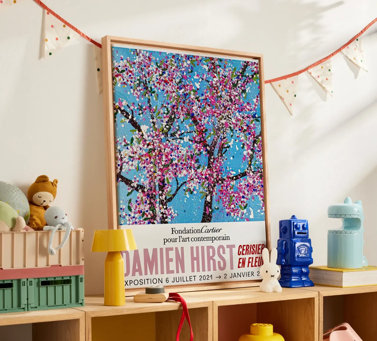 Albero dell'esposizione di Damien Hirst tela con Cornice a cassetta da Romeyoprints