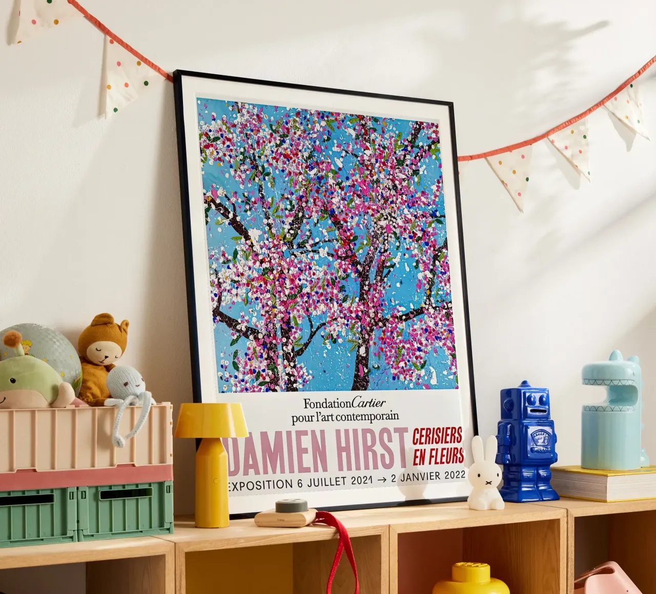 Albero dell'esposizione di Damien Hirst poster con telaio in plastica da Romeyoprints