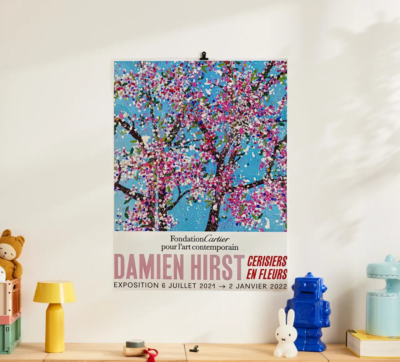Albero dell'esposizione di Damien Hirst poster con telaio in plastica da Romeyoprints