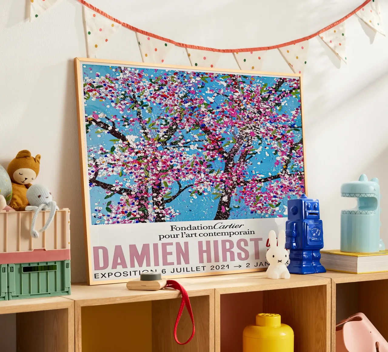 Albero dell'esposizione di Damien Hirst poster con telaio in plastica da Romeyoprints