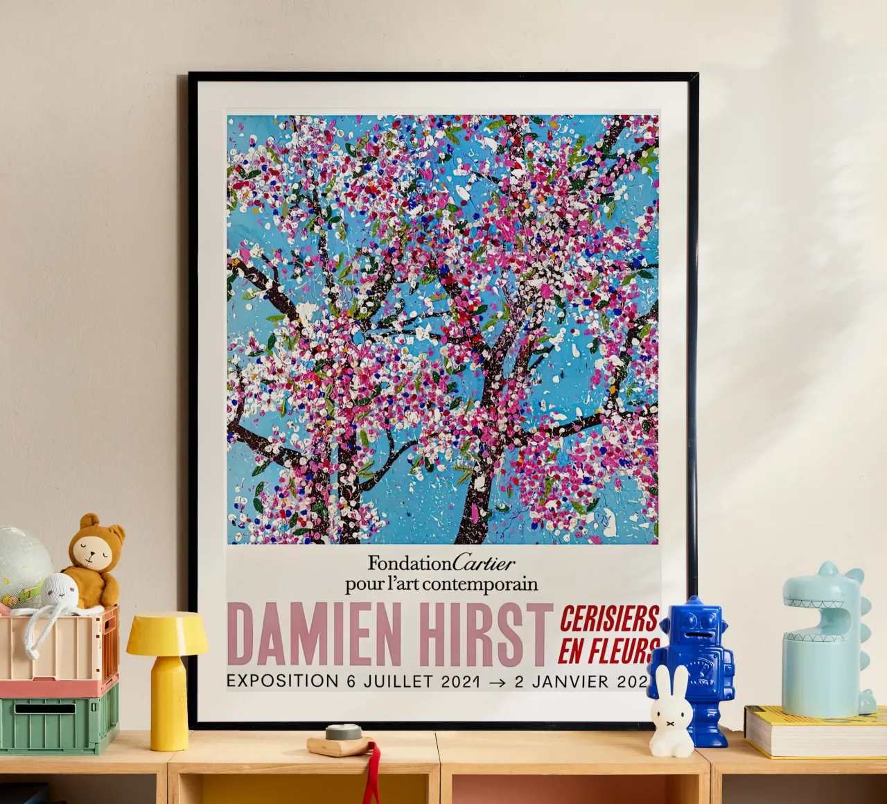 Albero dell'esposizione di Damien Hirst poster con telaio in plastica da Romeyoprints