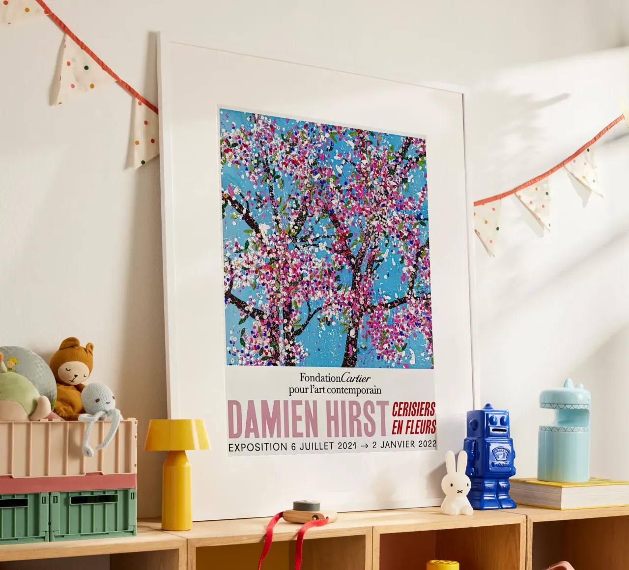 Albero dell'esposizione di Damien Hirst poster con telaio in plastica da Romeyoprints