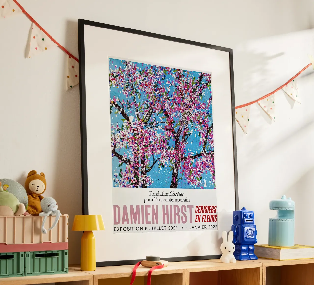 Albero dell'esposizione di Damien Hirst poster con telaio in plastica da Romeyoprints