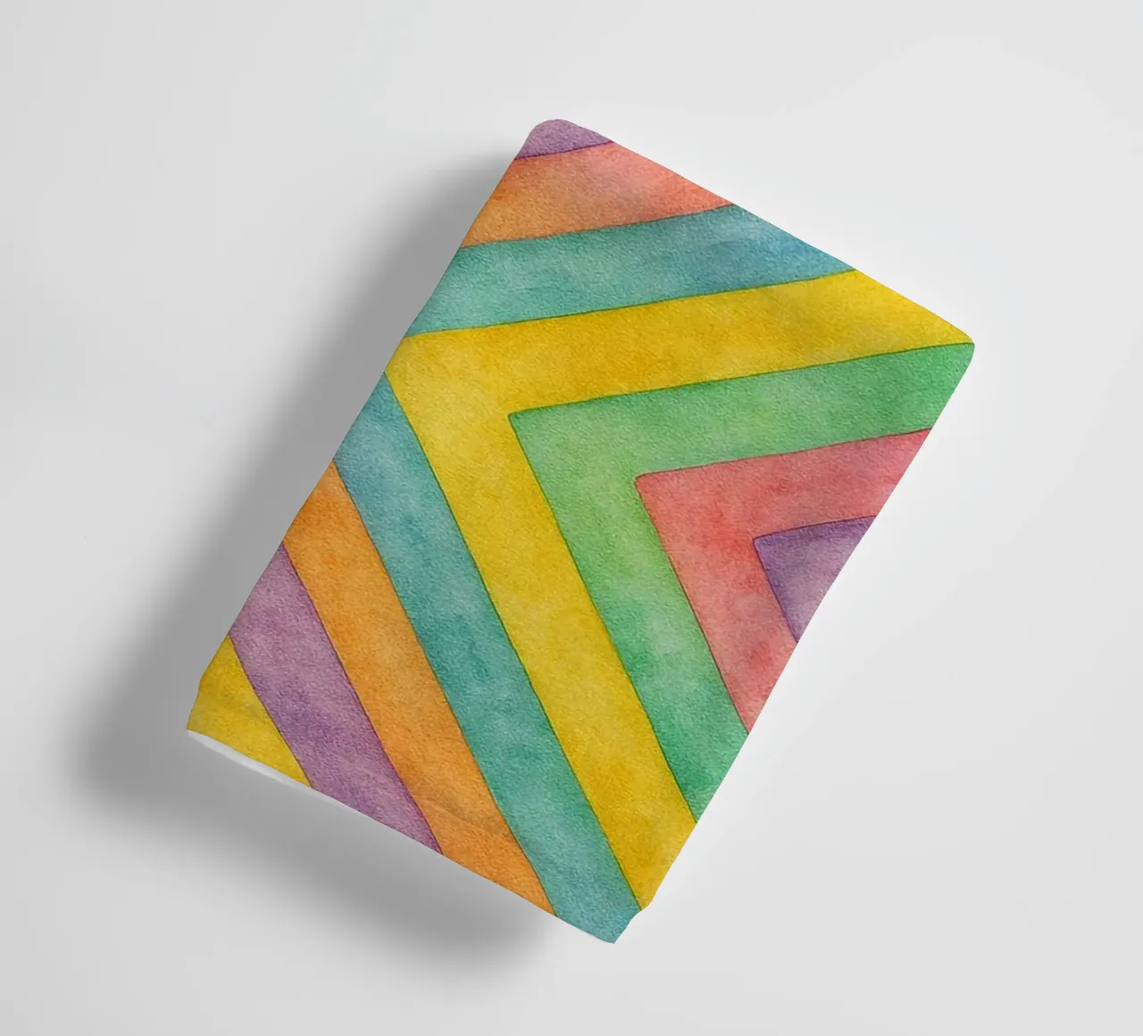 abstract geometric corner line towel by arkhanz