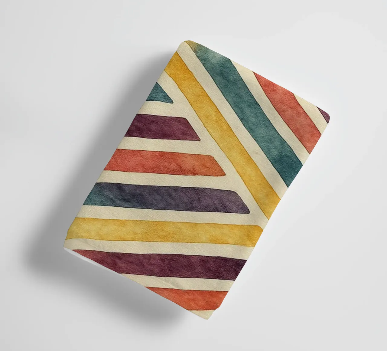 abstract geometric crooked line towel by arkhanz