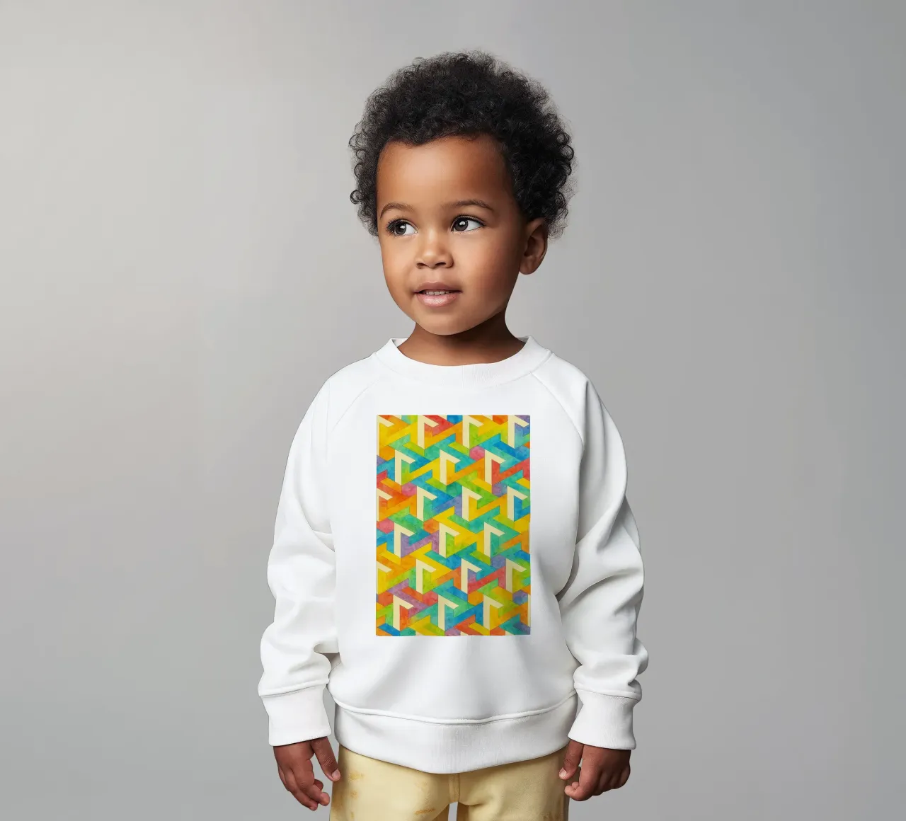 línea transversal geométrica abstracta sudadera de bebé de arkhanz