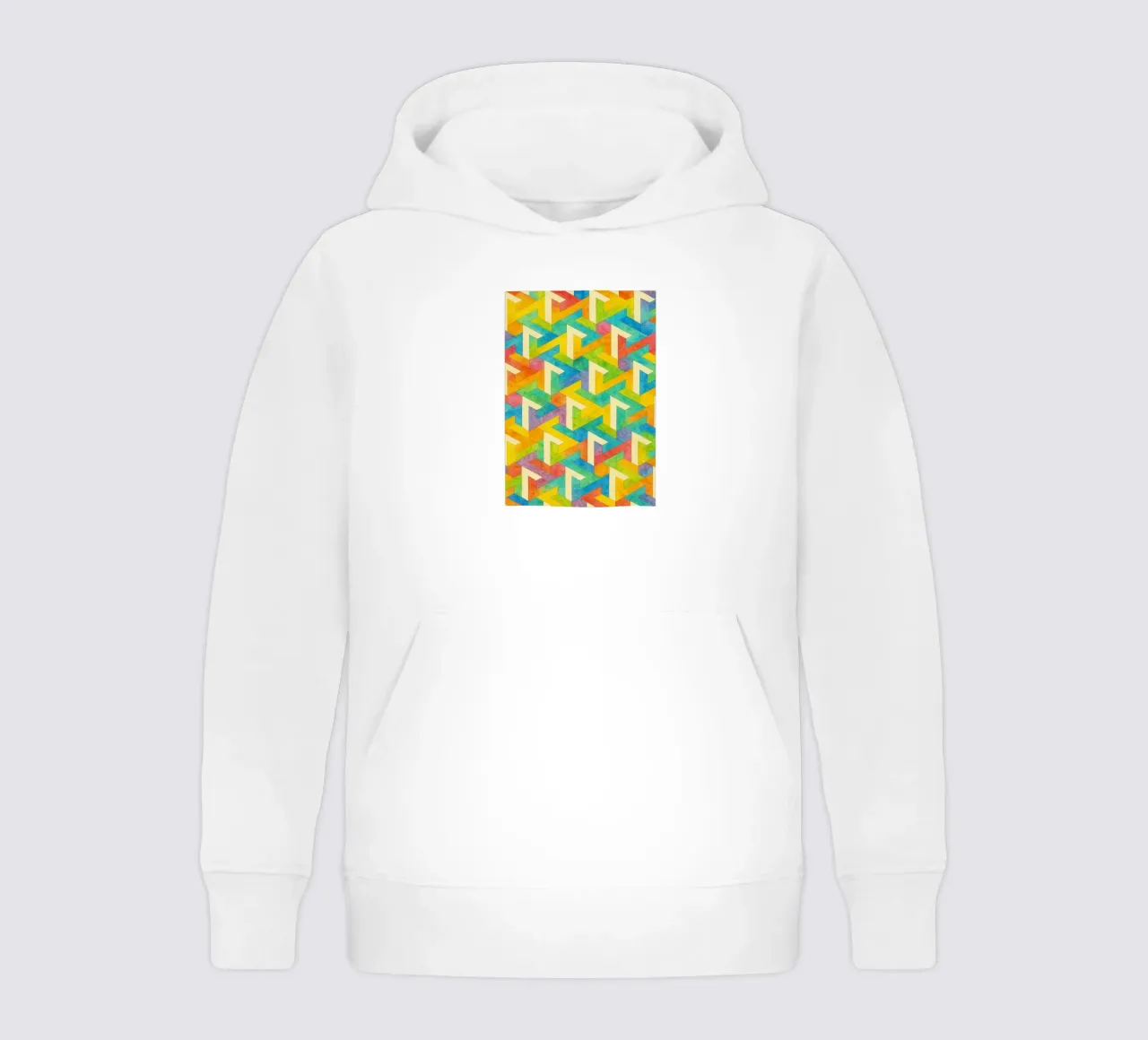 línea transversal geométrica abstracta sudadera con capucha para niño de arkhanz