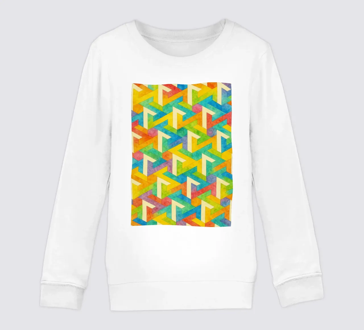línea transversal geométrica abstracta sudadera para niño de arkhanz