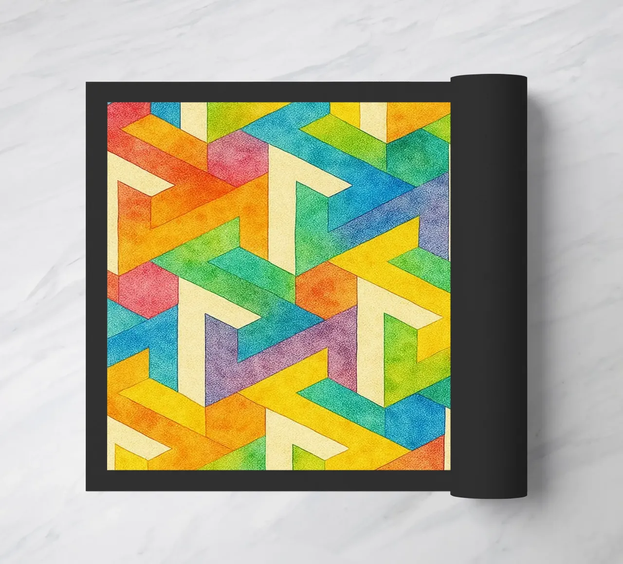 linea trasversale geometrica astratta zerbino da arkhanz
