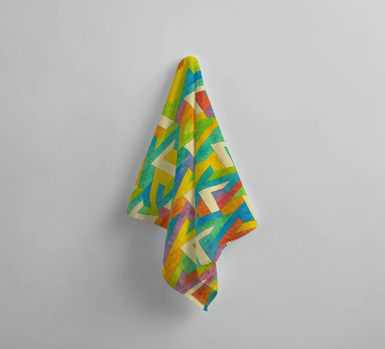 línea transversal geométrica abstracta toalla de baño de arkhanz