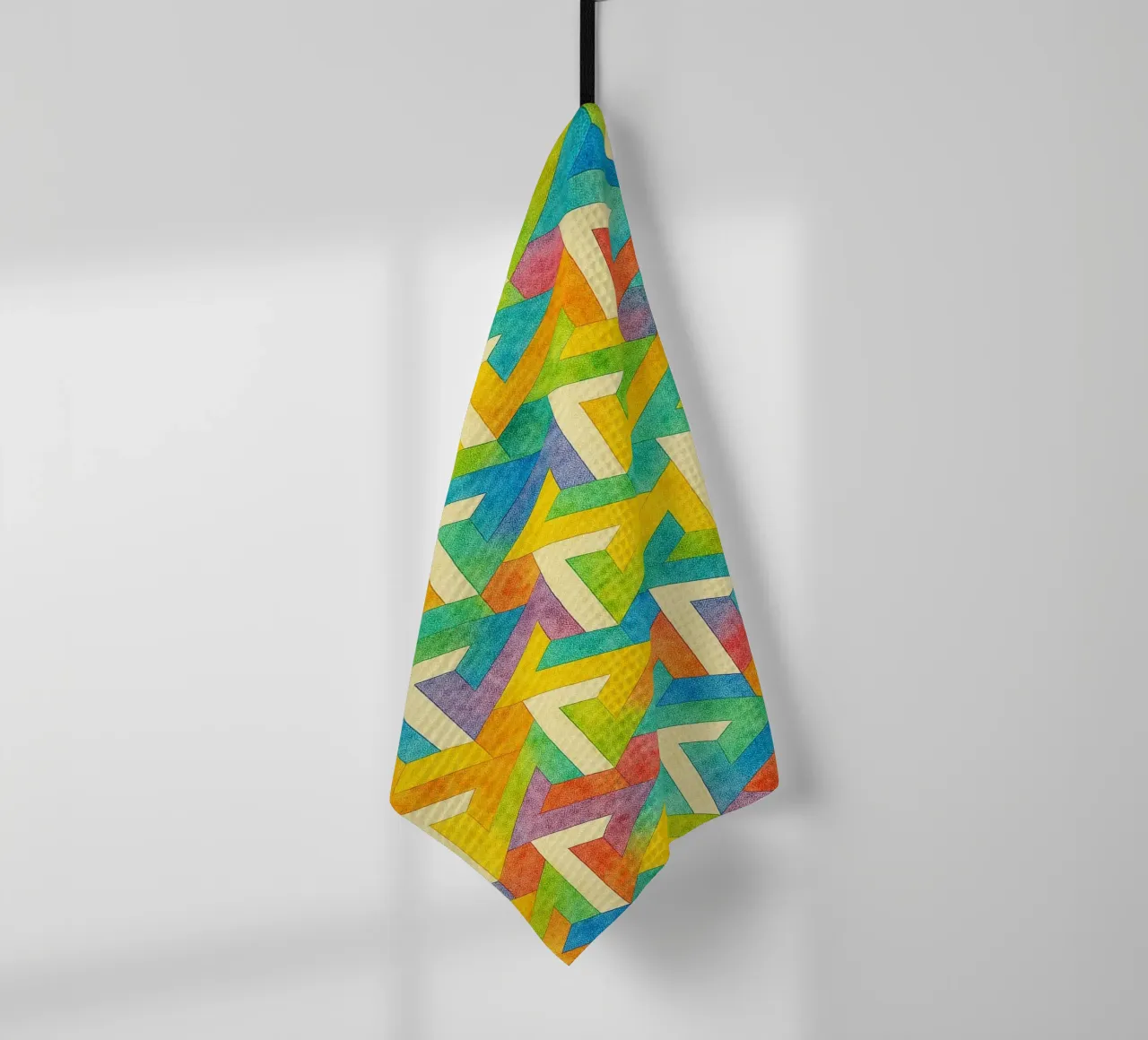 línea transversal geométrica abstracta paño de cocina de arkhanz