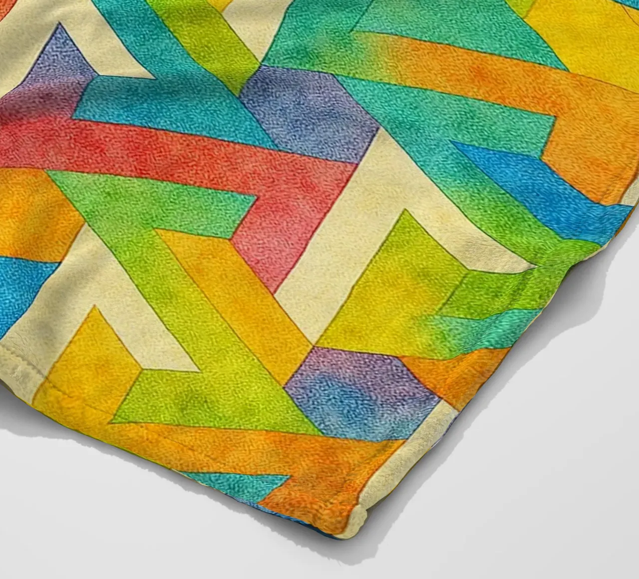 abstract geometrisch kruis lijn fleecedeken van arkhanz